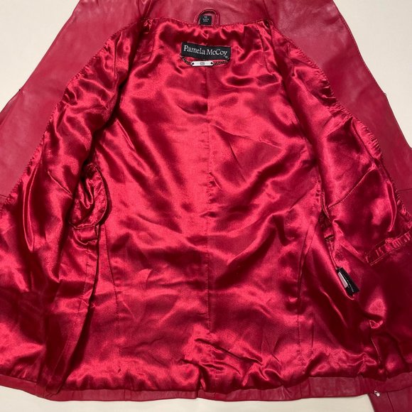 Pamela McCoy VINTAGE GENUINE LEATHER JACKET! LIKE NEW! Size XS - Picture 3 of 3